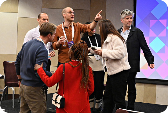 Members collaborating